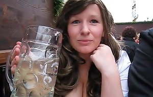 Fraulin urinating at German beer pretty good (prosit)