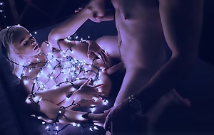 Kinky Sexual relations With Emma Hix Using Christmas Lights
