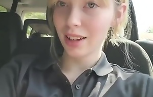 Legal age teenager Fingers Pussy in Car 1.