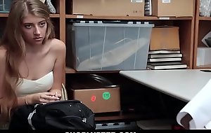 Shoplyfter - sexy teen screwed by security guard