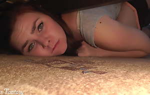 Screwed my stepsister undeviatingly she was stuck under the bed