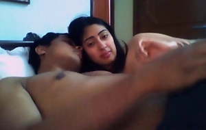 Indian desi gf Anamika sucking, kissing and handjob alongside bf