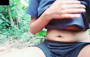 Sri Lankan teen girl has outdoor swear at & urinating