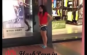flashporn.in - horny chinese legal age teenager girl resplendent and masturbating in public