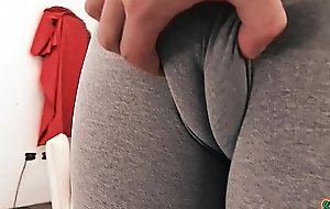 Renowned Unassuming Soul Underfed Teen Nigh Telling Cameltoe Pussy