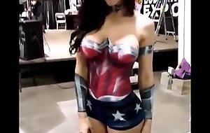 Naked Wonder Cooky body painting,amateur teen