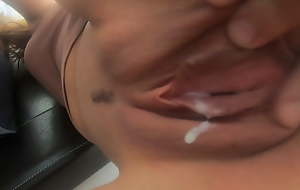 TOO MUCH SPERM TO Leave alone IT INSIDE!! #DrippingCreampie