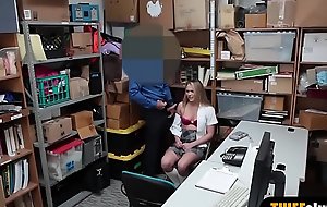 Gormless teen shoplifter punish drilled apart from corrupt LP functionary