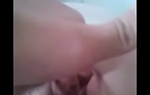 Legal age teenager pussy fingering herself on the top of toilet