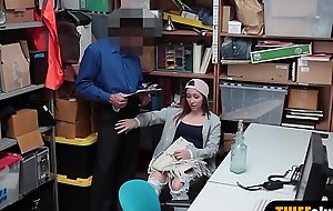 Sloppy teen hold-up man punish drilled changeless by chunky cocked cop