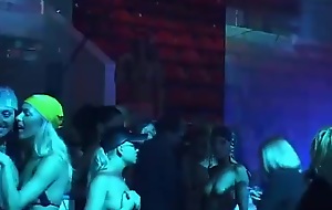 Topless gogo girls rave disco bandeau stage in russia