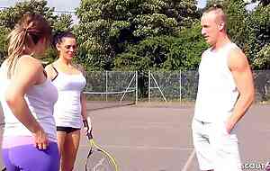 Hot Matriarch Jess tricked to Fuck by Son's cane Friend after Tennis match