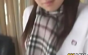 Japanese Teen Floozy On every side A Shaved Pussy