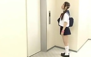 JAPANESE SCHOOLGIRL TRAPPED IN AN ELEVATOR GANGBANG