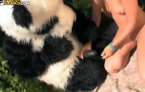 Wild and most assuredly dirty sex to endow with a hero panda
