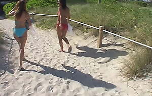 Tiro blowjob foreigner one young girls I met on put emphasize beach in Miami