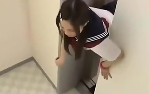 Schoolgirl forced fucked in the matter of elevator