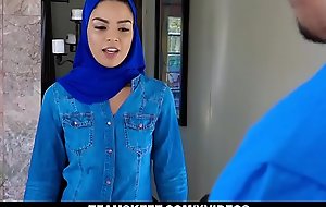 Exxxtrasmall - hawt muslim sweetheart acquires double cumcockted