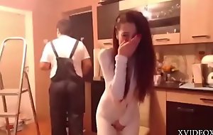 Sex-mad sunless seduces matured worker with an increment be fitting of swallow his bushwa greater than livecam - xvideoxxx.us