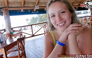 HOLIDAY TEEN PICK UP DATE - german tourist fuck teen in public pov