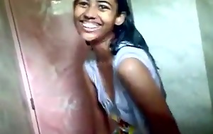 Indian college girl fucking in public shower
