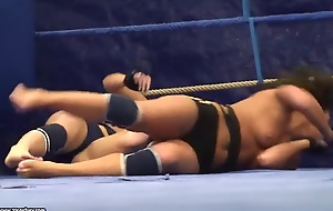 Honey Demon with an increment of Melanie Memphis wrestling