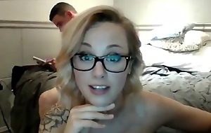 Beloved Beauteous Camgirl With Glasses Receives A Hot Facial