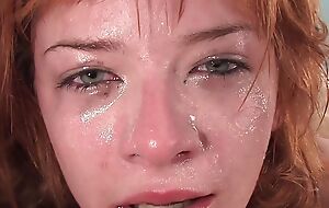 Red-haired teen likes to suck and lose one's heart to anal