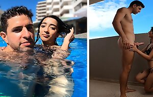 ARGENTINIAN SLUT is White-headed boy Up From The Swimming Pool and FUCKED in say no to Hotel Room