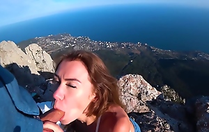 Risky Public fuck on a cliff. Dabbler Mia Bandini