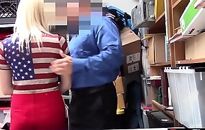 Teen thief punish fucked next to her BF wide of a LP office-holder