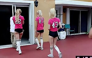 Tighty soccer girlhood fucked by strangers check up on a offing