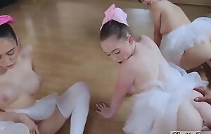 Beautiful teen gets tasteless Ballerinas