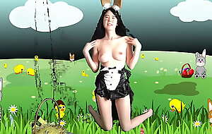 Chinese Teen is a titillating Easter Bunny