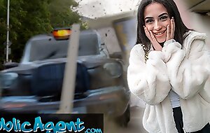Public Agent - British Brunette Teen on every side Broad in the beam Tits Sucks and Fucks after Nearly Getting Run Over by a Escapee Fake Taxi