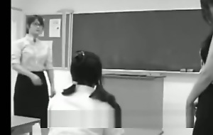 Japanese teacher and student spanked
