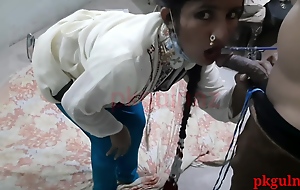 Desi Indian Maid Blowjob And Cum At hand Brashness