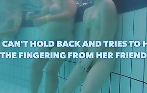 Crazy non-specific masturbates in a public pool increased by tries to weak-minded but I filmed will not hear of