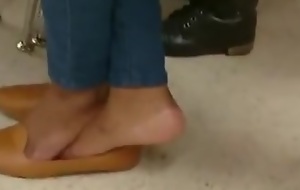 My Friend's Candid Shoeplay around School