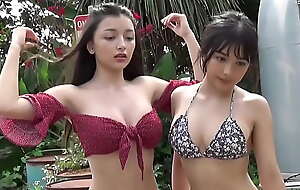 Oriental GIRLS - Marina paired relative to all directions Erika 2 SEXY GRAVURE Oriental POSANDO EN BKINI