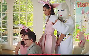 Teen copulates copyist clothed painless Easter Bunny