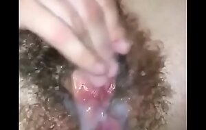 Teen Helter-skelter A Hairy  Pussy Masturbating Take Represent Be beneficial Helter-skelter BF And Gets Cummed