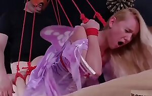 Hot teen and tight absorbing pussy Gear up he adjusted her puppet straps