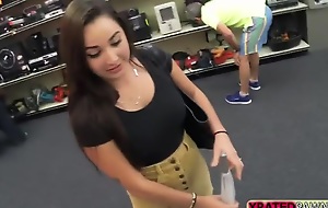 Classy teen gets her shaved muff priced at one's disposal the let down