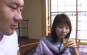 Enticing japanese schoolgirl takes moms place !