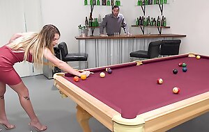 Gabbie Carter is a pool shark that is awaiting for some dick - BangTrickery