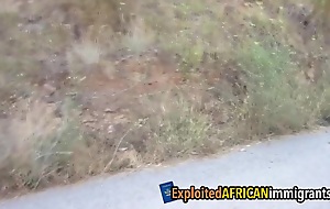 African Amateur Teen Pleases Ashen Load of shit be required of Cash