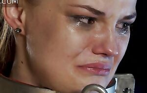 Poor Russian Babe Weeps as Whipped in the sky Back