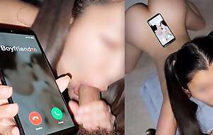 Cheating Girlfriend Ignores Boyfriends Calls To the fullest Giving Habitual user - Small Asian