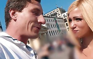 German blonde teen model try public Real unthinking meeting all round berlin and get fucked
